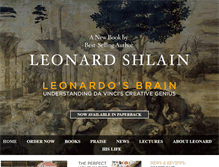 Tablet Screenshot of leonardshlain.com